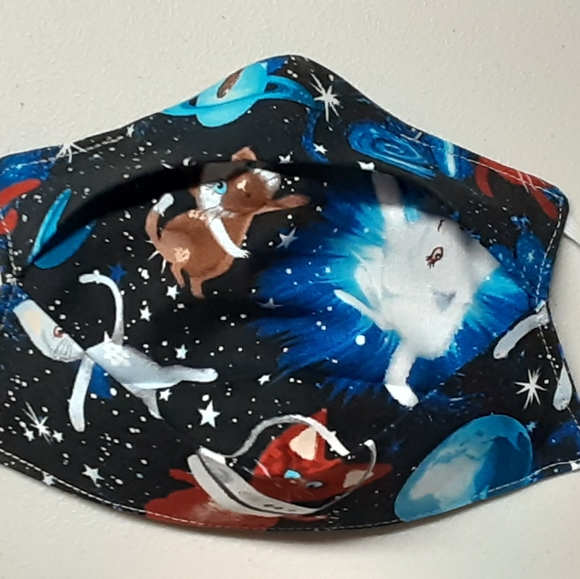 Cats in Space Washable & Reusable Face Mask - Picture 1 of 4